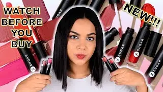 MOUSSE? Trying the SUGAR Mousse Muse Liquid lipstick REVIEW & SWATCHES on medium skin Transfer-proof