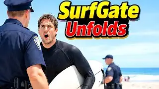 Beach Badge Chaos 😱 Bodycam Shows Surfer Arrested After Police Claim He Wasn't Free