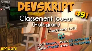 [Tutoriel Skript] DevSkript #91 - Classement Joueur (Hologram)