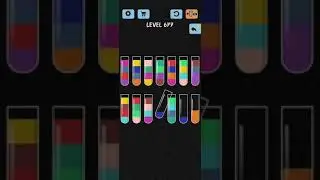 Water Color Sort Level 677 Walkthrough Solution iOS/Android