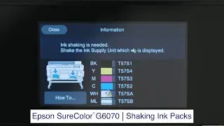SureColor G6070 | How to shake ink packs