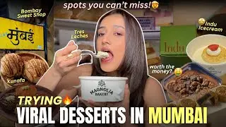 I Tried Mumbai&rsquo;s Most Viral Desserts 😍 | Honest Review | Aashi Adani