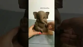 Ecofriendly Ganesh idol making at home#youtubeshorts #shorts #ganeshidol #diy