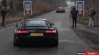 R8 V10 with Titanium exhaust.... LOUD revvs, powerslide and accelerating! MHShorts