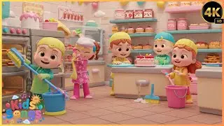 Cocomelon Kids Enjoy Bakery Clean Song For Kids | KidsTune