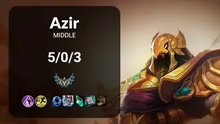 Azir vs Jayce MIDDLE - KR CHALLENGER Patch 15.2