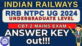 NTPC UNDERGRADUATE MAINS EXAM ANSWER KEY OUT!!!