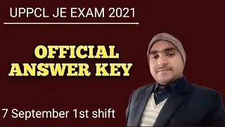 uppcl je Electrical Paper 2021 Answer key || 7 sep 1st shift 2021