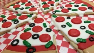Pizza Slice Cookies For TMNT Party (How To)