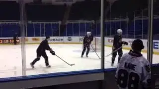 Blackhawks morning skate at Nassau Coliseum 01/02/2014