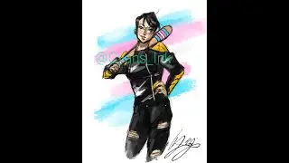 Trans DC Comics Pride  Ft  Alysia Yeoh!! Digital Art on Krita w/ M708 Ugee Tablet