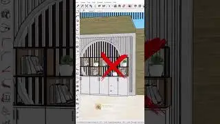 🚨Software - Sketchup🚨 Modern Niche Wall Aesthetic ✨ | Slatted Panel + Circular Display