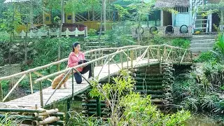 Complete Rebuild The Bamboo Bridge That Was Swept Away By Flood - Off Grid Farm