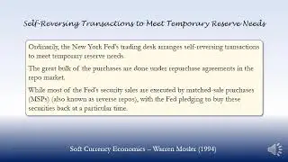 Self-Reversing Transactions to Meet Temporary Reserve Needs (1994)