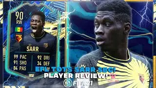 YOU NEED THIS CARD!🤝 EFL TOTS SARR PLAYER REVIEW! FIFA 21 ULTIMATE TEAM