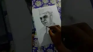 Easily portrait sketch  ।  #reels #drawing #pmnehru #shorts #charcoal