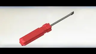 How to make a screwdriver in solidworks // Como fazer uma chave de fenda no solidworks