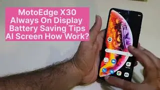 Moto Edge X30 Always On Screen Time Or Wallpaper Control | Battery Saving Tips