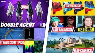*NEW* Travis Scott Pickaxe LEAK, Bugha & Ninja HATE AIM ASSIST *Clip*, DUBS SORRY, 4 Animated Wraps!