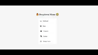 Làm Dropdown Menu bằng JavaScript - Make Dropdown Menu with Vanilla JavaScript