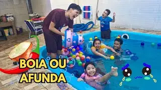 BOIA OU AFUNDAR NA PISCINA COM PUNIÇÃO COM O GRUPO 🤗💗