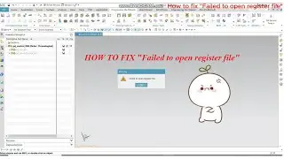 How to fix Failed to open register file in Siemens NX10, NX12 (Download link in description)