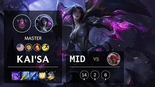 Kai'Sa Mid vs Katarina - NA Master Patch 10.7