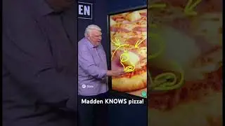 John Madden breaks down pineapple on pizza #funny #pizza #pineapple #johnmadden #football