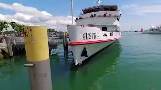 Fahrgastschiffe die wei&szlig;e Flotte Bodensee Schifffahrt Karfreitag 29.03.2024