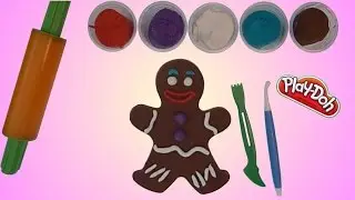 Play Doh Gingerbread Man (Shrek) - How to make with Playdough