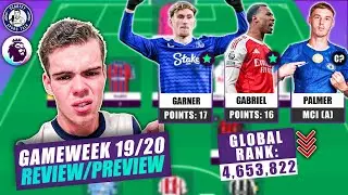 My FPL Team: Gameweek 19 Review & 20 Preview