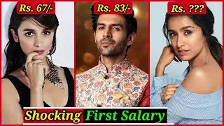 Shocking First Salary of Bollywood Stars | Shahrukh Khan | Salman Khan |Alia Bhatt | Shraddha Kapoor