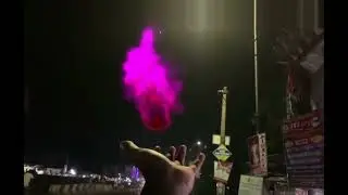 Magic sphere in hand glow