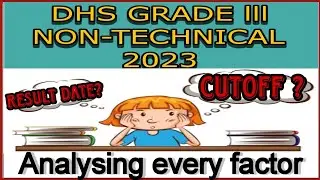 DHS GRADE 3 CUTOFF NON-TECHNICAL AND RESULT DATE
