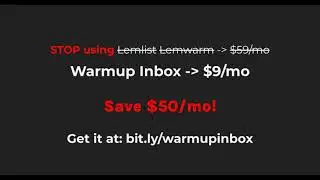 Email Warmup at $9/mo | Lemwarm Alternative | Warmup Inbox
