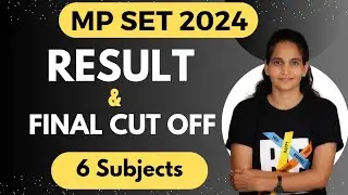 MP SET RESULT 2024 | MP SET FINAL CUT OFF | MP SET RESULT FOR 6 SUBJECTS | MP SET 2024
