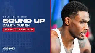 Post-Game Press Conference: Jalen Duren | Pistons vs Raptors 04.04.25