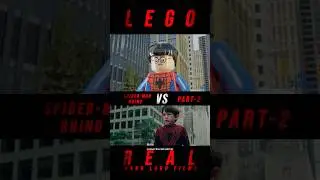 LEGO SPIDERMAN VS RHINO part-2 #shorts #lego #spiderman #marvel