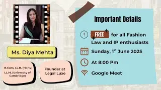 Fashion Law Webinar