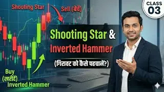 Market Reversal को कैसे पहचानें? Shooting Star & Inverted Hammer | Part 3