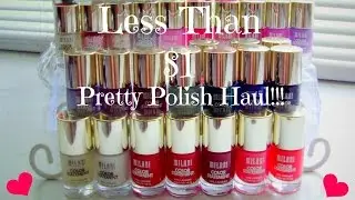 *Huge* Pretty Polish Haul | Walmart Clearance  {Milani Color Statement} + Live Swatches