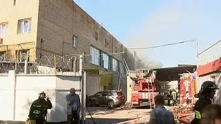 Al menos 17 muertos en un incendio en un almac&eacute;n en Mosc&uacute;