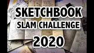 I filled a sketchbook in 30 days! - Mini Sketchbook slam challenge 2020