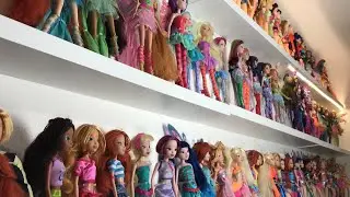 Setting up a new doll room! (Part one: winx club) the winx wall is back!