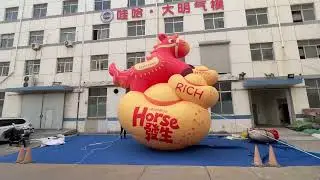 Digital Inflatables Cartoon Characters Horse Mascot for Advertising Decorations