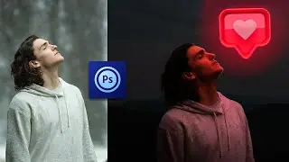 Ps Touch Manipulation - Glowing Social Media Icon | Creative Photo Manipulation | Ps Touch |