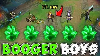 WE PLAYED 5 ADCS AND ALL STACKED GRASP OF THE UNDYING! (FT. RAV)