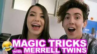 MAGIC TRICKS WITH MERRELL TWINS | Bobby Mares