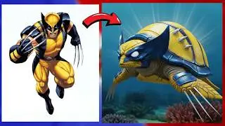 The Superheroes BUT as Turtles🔥Avengers (Marvel vs Dc) turtle🐢#cartoon #marvel #shorts @AiComicos