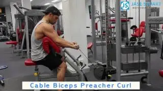 Cable Biceps Preacher Curl